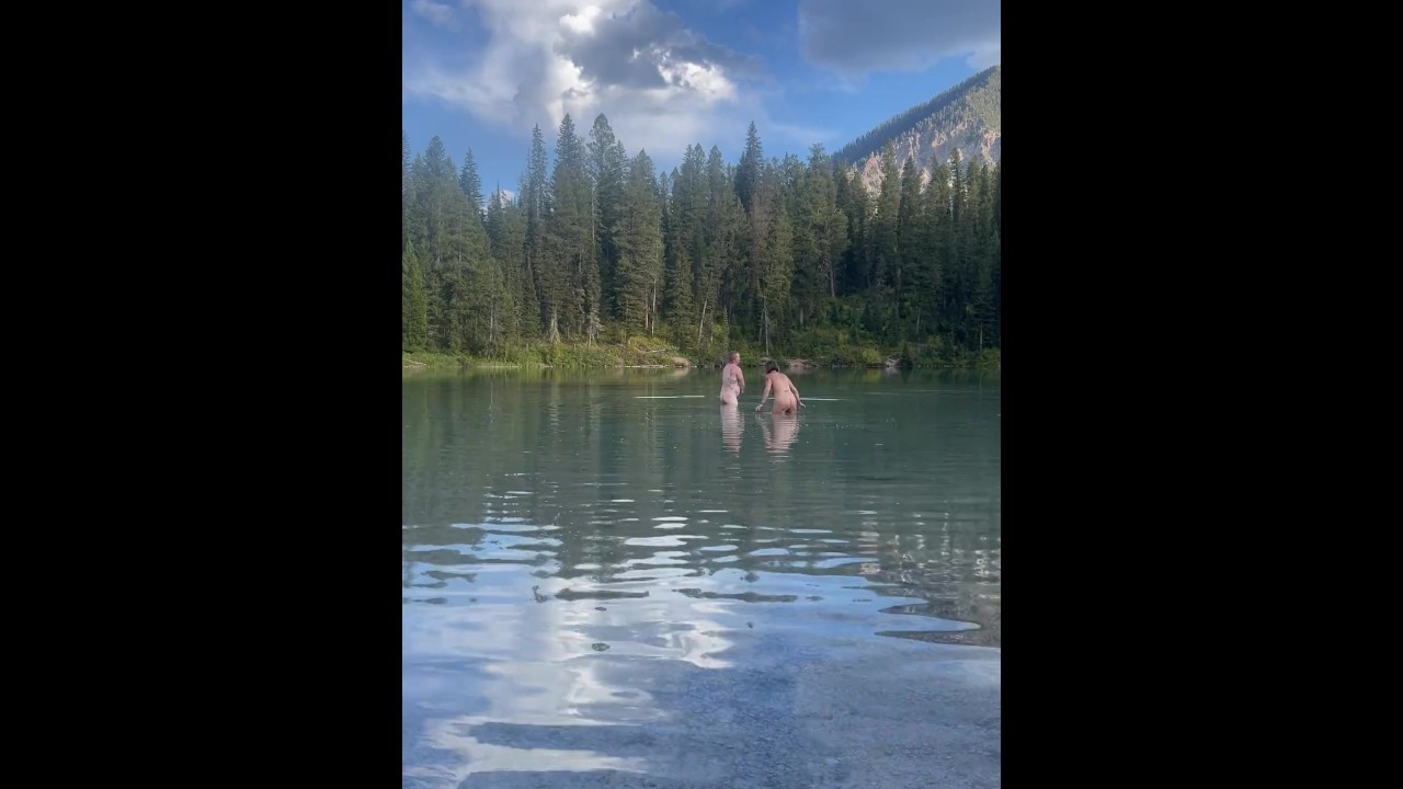 Free pussy skinny dipping in lake