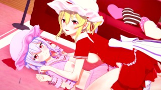 SEXUAL TIME WITH REMILIA AND FLANDRE FROM TOUHOU UNCENSORED