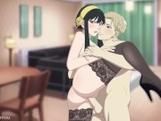 Preview 6 of Spy X Family Loid fuck Yor hentai cartoon anime handjob creampie asian japanese naruto demon slayer