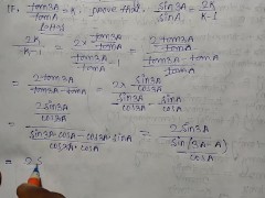 Class 12 Ratios of multiple angles Math part 29 Slove by Bikash Educare