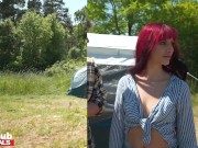 Preview 4 of FAKEhub - Cheating fiancee fucks his wifes best friend up the ass on a camping trip and cums on face