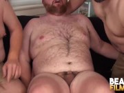 Preview 1 of BEARFILMS Fat Bama Cub Spitroasted By Jack Power And Tiger