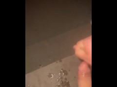 Quite nut on steps downtown public