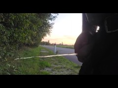 Pissing in Austria near a river