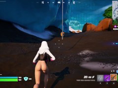 fortnite gameplay (spider-gwen pantless)