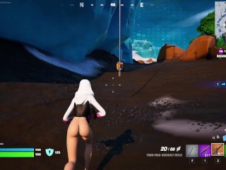 Fortnite Gameplay (spider-gwen Pantless)