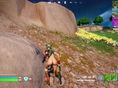 Fortnite gameplay (tigeress pantless)