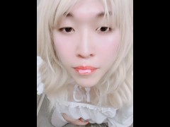 男の娘がシコシコオナニーして自分が出した精液飲んでみた - Screenshot 14 of 16 - Masturbation
