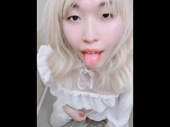 男の娘がシコシコオナニーして自分が出した精液飲んでみた - Screenshot 16 of 16 - Crossdressing