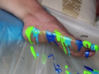 body paint, tickling, pov, fetish