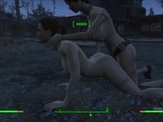 Fallout 4 Lesbian Dom: the will of Atom AAF Mod Animated Sex Lexbian Orgasm 3D Porn Game