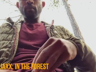 AdamJaxx Cums in the Forest