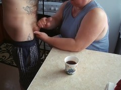 jerked off the sperm into my coffee glass - Screenshot 13 of 16 - Cumshot