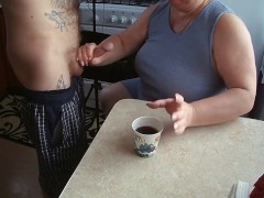 jerked off the sperm into my coffee glass - Screenshot 7 of 16 - Cum