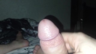 Big juicy dick close-up. Wanking and quick orgasm. Delicious