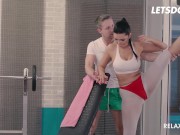 Preview 2 of Russian Kira Queen Needs A Big Cock After Yoga - LETSDOEIT