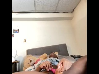 Hot Solo Female AlliyahAlecia Busting Early Morning Quick Nut Orgasm , Rubs Pretty Pussy! *Must See*