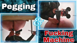 Spanking, Pegging & Fucking Machine! Femdom Bondage BDSM Anal Prostate Discipline Real Homemade