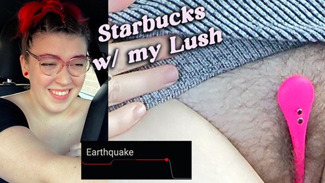 Cashier Flirts With Me While I'm Cumming?! Lush Vibrator in Drive Thru Vlog