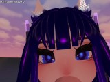 Cyber kitten sucks you off before you fuck her hard | VRChat ERP | preview