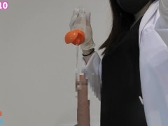 【主観】巨乳女医がゴム手袋をして激しい手コキで性欲処理【Hentai ASMR】色白 ムチムチ カウントダウン フェチ Japanese Asian 痴女 - Screenshot 8 of 16 - Female Doctor