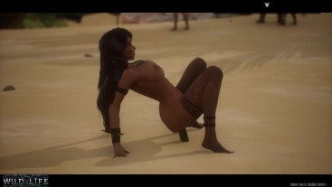 Девушка мастурбировала на публике с огурцом - Wild Life