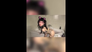 Hot Meowww Babe playing in Bathroom