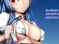 - The Final. Hinanawi Tenshi and Nishikigi Chisato tortures you - *Part:1/4* (Feet worship, Moaning,