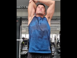Sweaty Armpits in the Gym