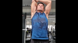 Sweaty Armpits in the gym