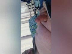 Masturbating outside screen porch