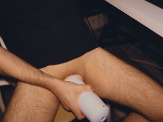 I Jerk off with an Electronic Masturbator and think about your Wife. Loud Orgasm from Noel Dero