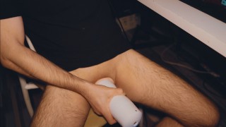 I Jerk Off While Thinking About Your Wife's Loud Orgasm From The Electronic Masturbator