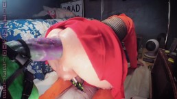 Butt Girl Tiffany Ciskiss As Kinky Velma Dinkly Fucking Sissy Ass On 4xl Goblin Dildo