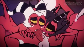 Extremely Powerful Trio Blitzo Moxxie And Millie MMF