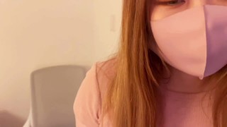 I gave instructions to her remotely and made her climax. Japanese hentai movie.
