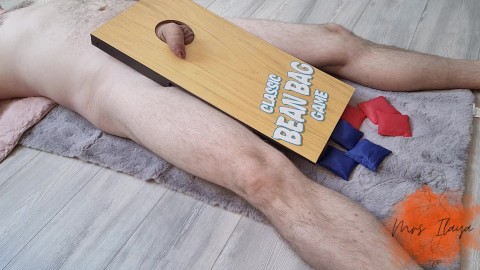 A not so classic bean bag game - Cock and Ball torture
