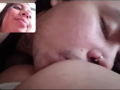 Está es mi reacción cuando Daniel chupa mis tetas lechosas!