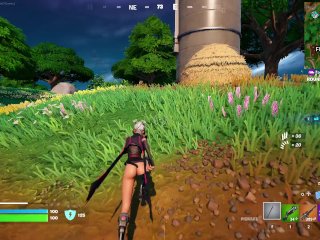 fortnite gameplay (harvester sarah pantless)