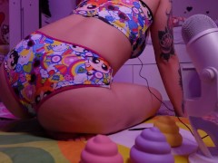 Farting Women Ass fake feet ASMR funny