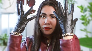 Lederhandschuh Fetisch ASMR