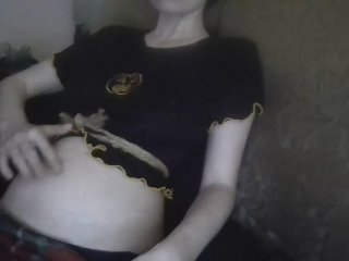 solo female, amateur, belly inflation, fetish