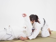 Preview 4 of Judo Girl Yawara-chan] Naked Judo Class ♡ Kamishiho-gatame