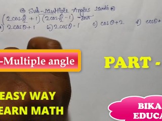 Sub Multiple Angles Class 11 Math Find the value Slove by Bikash Educare Part 4