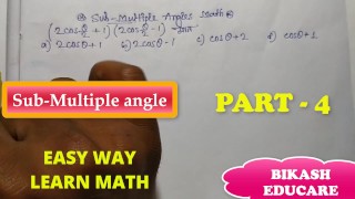 Sub Multiple Angles Class 11 math find the value Slove By Bikash Educare Part 4