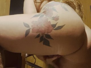 tattooed queen, bbw, solo female, masturbation