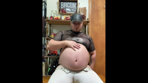 Just a beer bloating PA pig in tight clothes