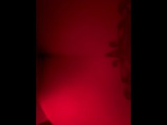 Loud Moaning Standing Doggy Style Sex In Red Light