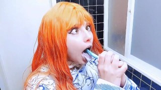 The giantess Samira brushes her teeth with her tiny (Trailer)