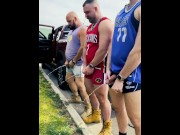 Preview 6 of Three Tradies Piss on Side of Road